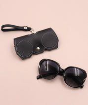 ストラップ付きメガネケースsdpyjpt02 ブラック