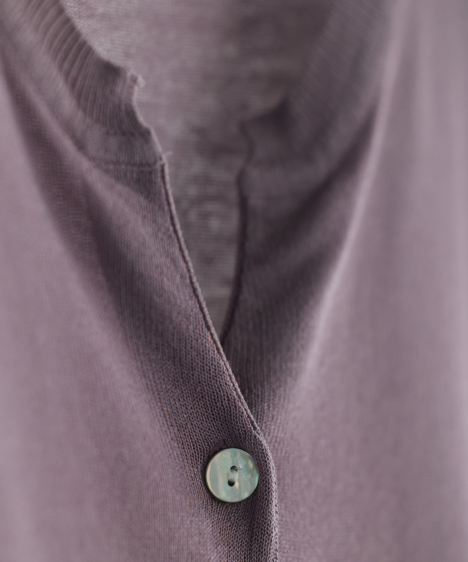 【接触冷感】スキッパーネックサマーニットカーディガンxyf2099 パープル