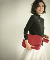 パールボタン付きプチハイネックニットプルオーバーxyf2150 ブラック