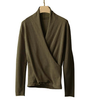 授乳もオフィスも両立カシュクールネックニットトップスxyf9368-102-22