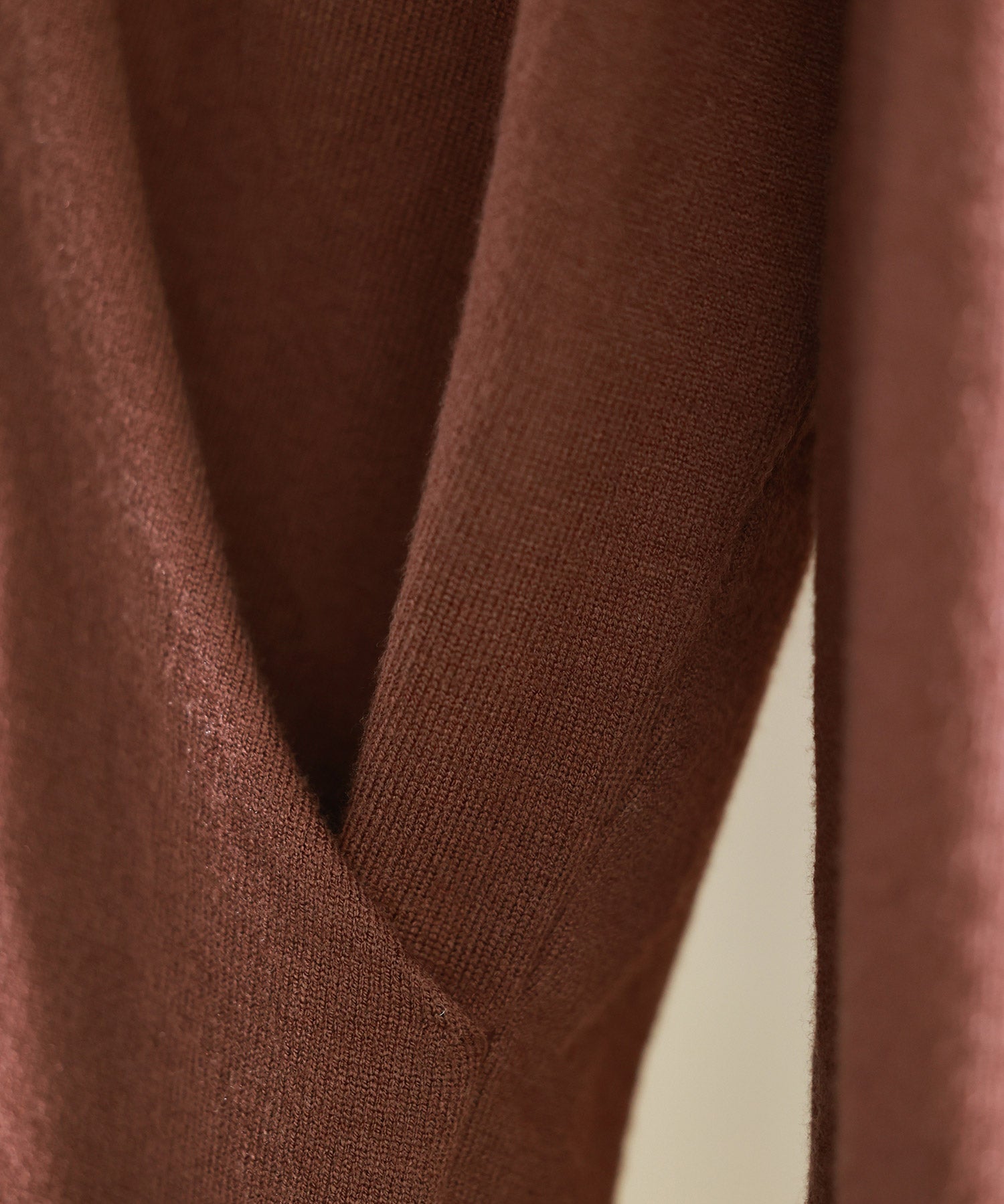 授乳もオフィスも両立カシュクールネックニットトップスxyf9368 ダークブラウン