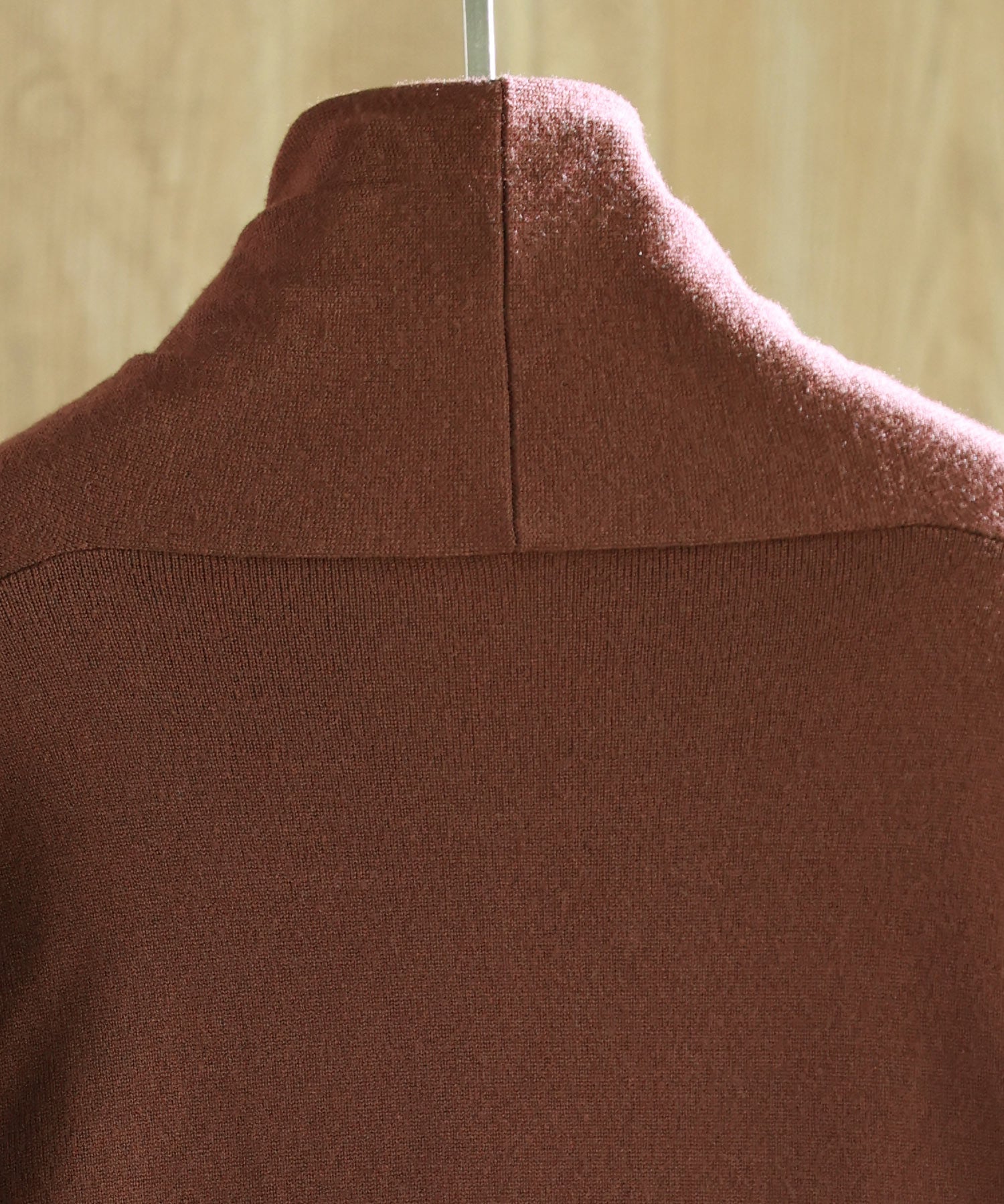 授乳もオフィスも両立カシュクールネックニットトップスxyf9368 ダークブラウン