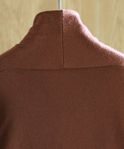 授乳もオフィスも両立カシュクールネックニットトップスxyf9368 ダークブラウン