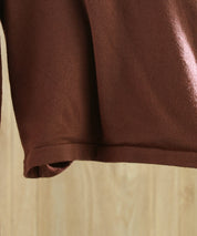 授乳もオフィスも両立カシュクールネックニットトップスxyf9368 ダークブラウン