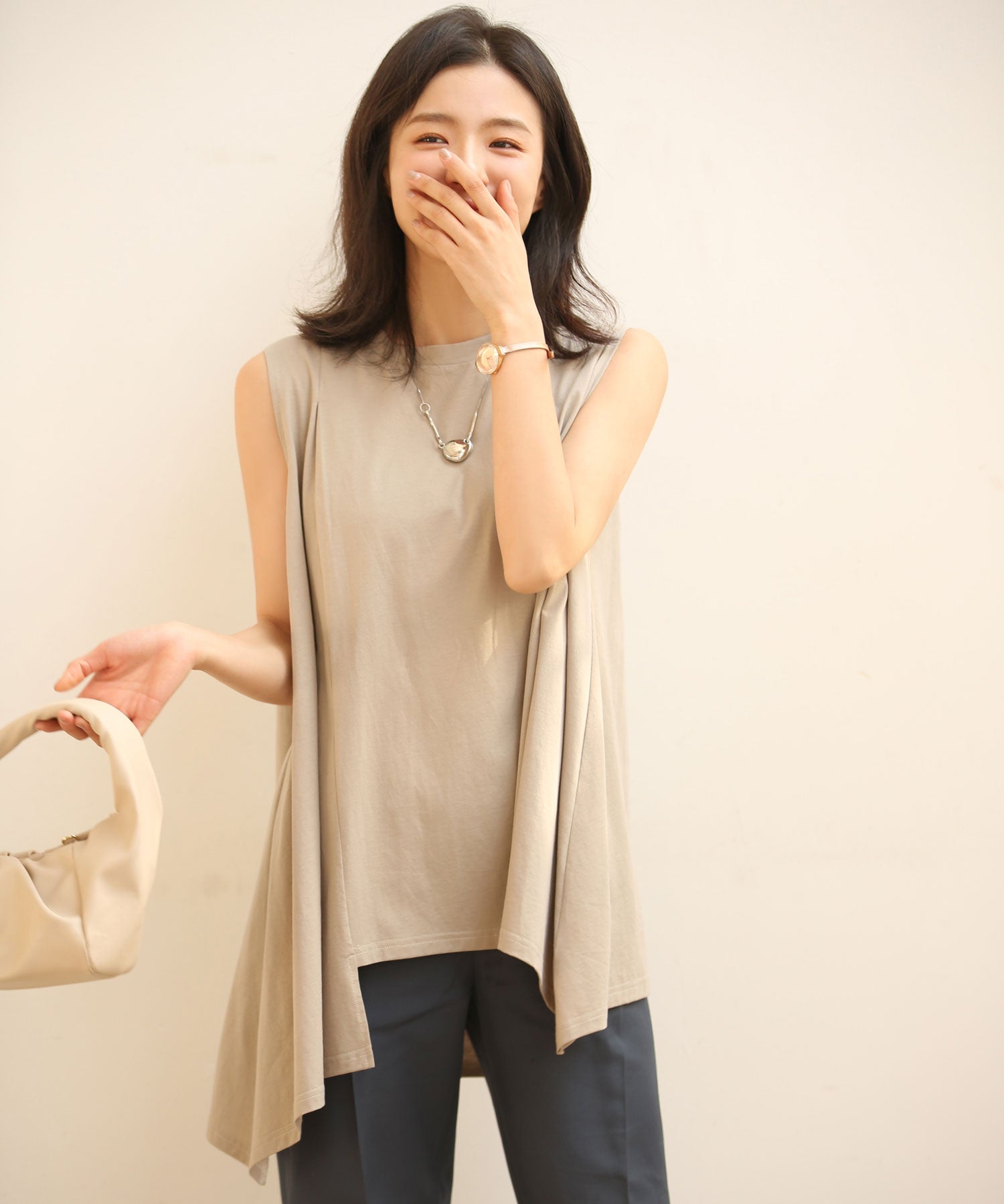 ノースリーブクルーネックカットソーxyz2194-102-14