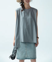 ノースリーブクルーネックカットソーxyz2194 グレー