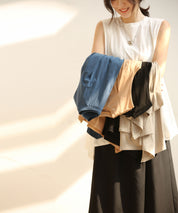 ノースリーブクルーネックカットソーxyz2194 ホワイト