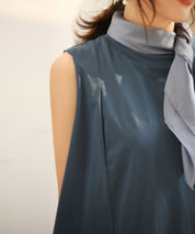 ノースリーブクルーネックカットソーxyz2194 ブルー