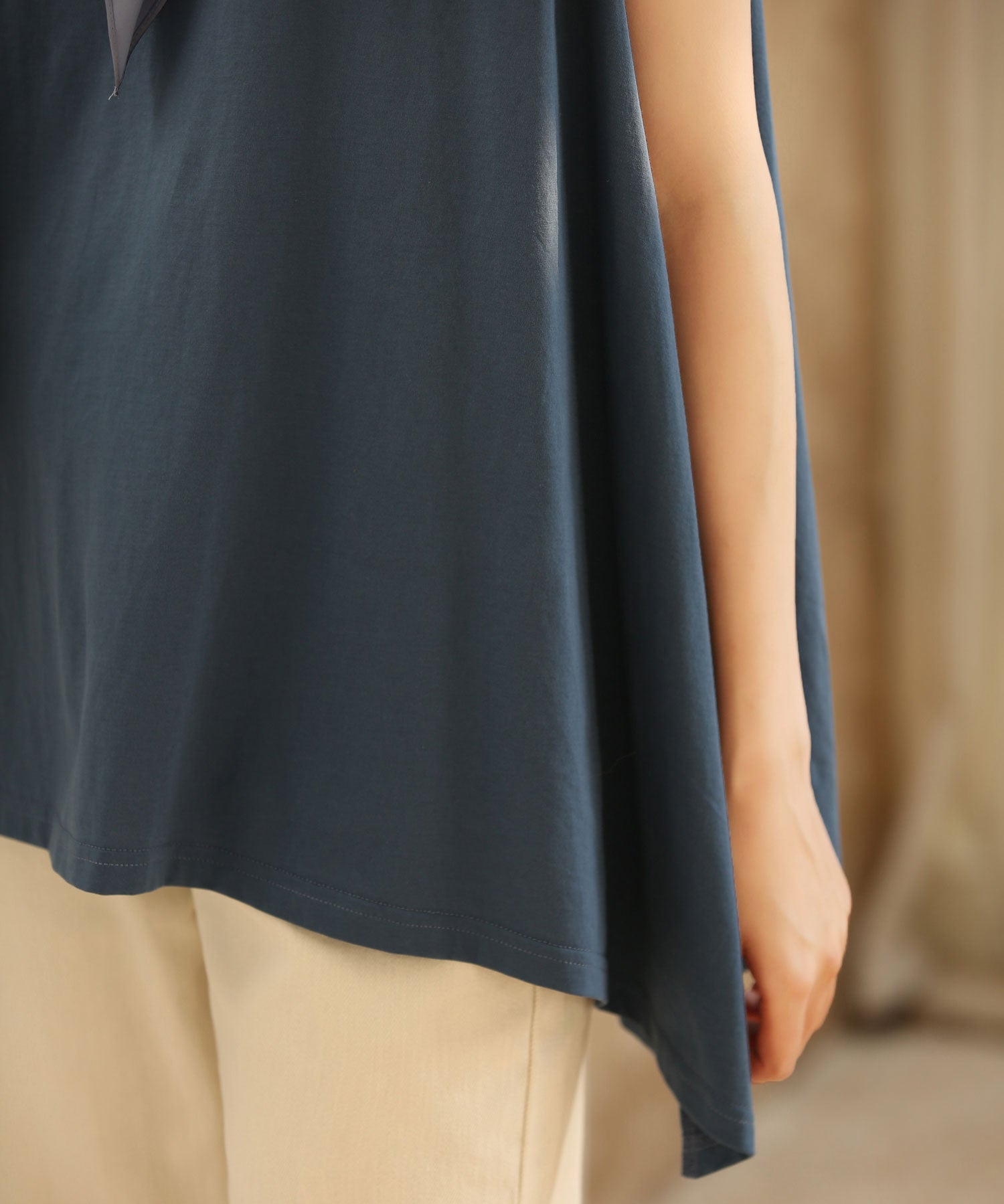 ノースリーブクルーネックカットソーxyz2194 ブルー