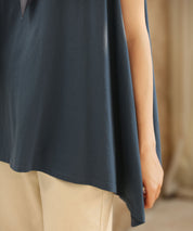 ノースリーブクルーネックカットソーxyz2194 ブルー