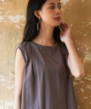 ノースリーブクルーネックカットソーxyz2194 チャコール