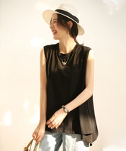 ノースリーブクルーネックカットソーxyz2194 ブラック