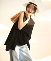 ノースリーブクルーネックカットソーxyz2194 ブラック