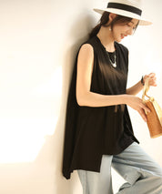 ノースリーブクルーネックカットソーxyz2194 ブラック