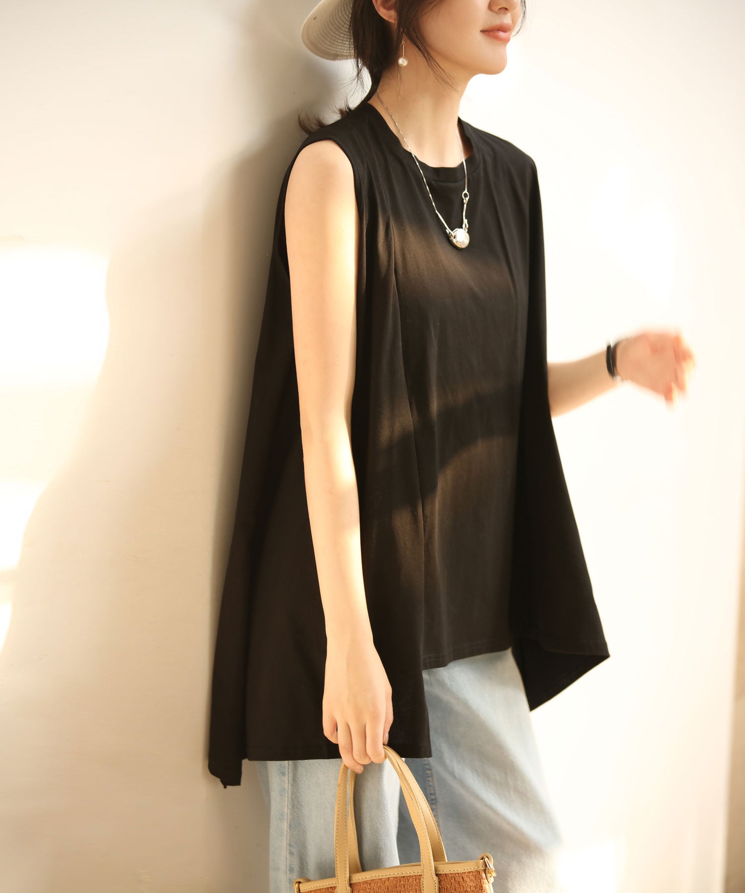 ノースリーブクルーネックカットソーxyz2194-102-8