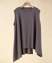 ノースリーブクルーネックカットソーxyz2194 チャコール