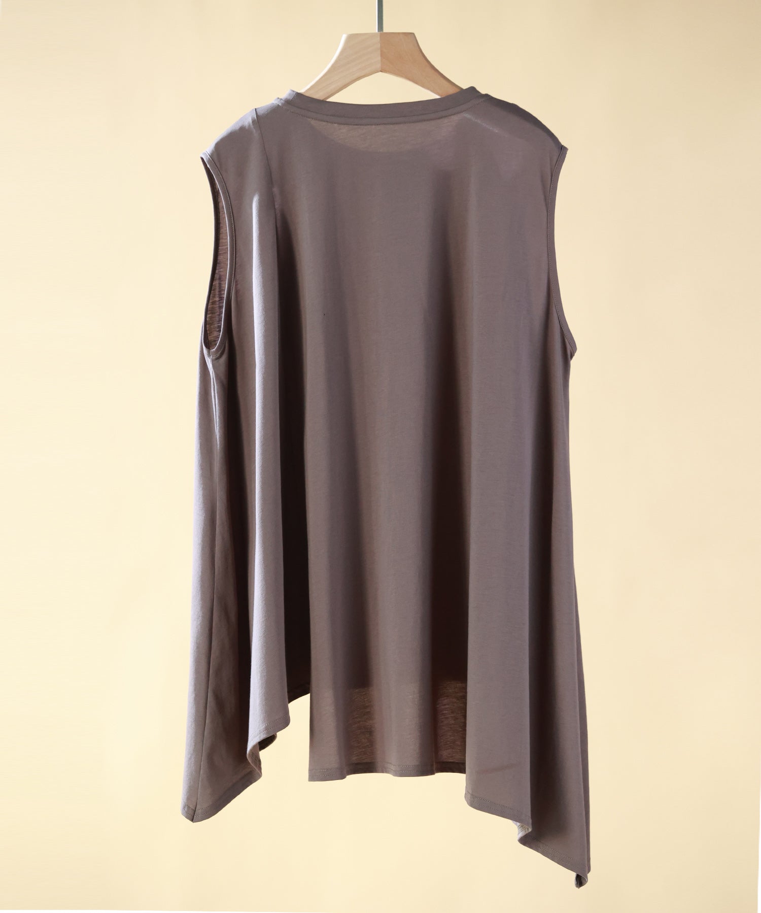 ノースリーブクルーネックカットソーxyz2194 チャコール