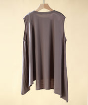 ノースリーブクルーネックカットソーxyz2194 チャコール