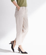 ワンタックストレートワイドパンツxyz5061 アイボリー