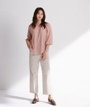 ワンタックストレートワイドパンツxyz5061 アイボリー