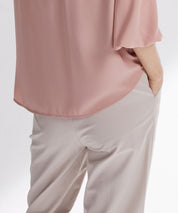 ワンタックストレートワイドパンツxyz5061 アイボリー