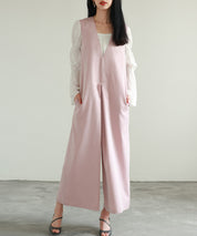 ディープVネックサロペットsdp0018-102-26