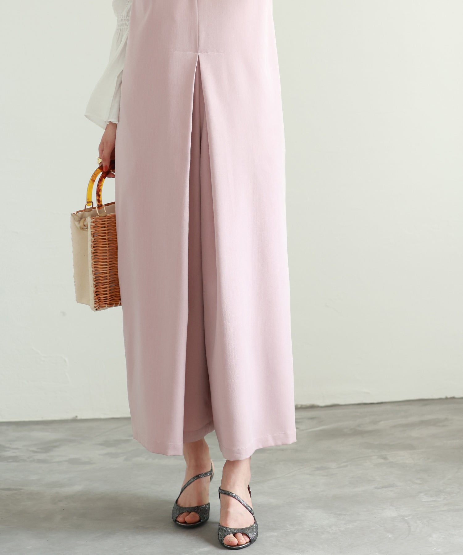 ディープVネックサロペットsdp0018 ピンク