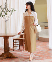 ドッキングビスチェワンピースsdp0021 ベージュ