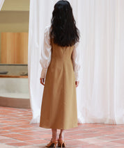 ドッキングビスチェワンピースsdp0021 ベージュ