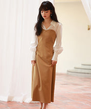 ドッキングビスチェワンピースsdp0021 ベージュ