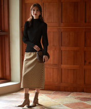 バルーンスリーブプチハイネックカットソーsdp0038 ブラック