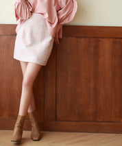 ツイード生地ペチパン付きミニスカートsdp0041-102-26