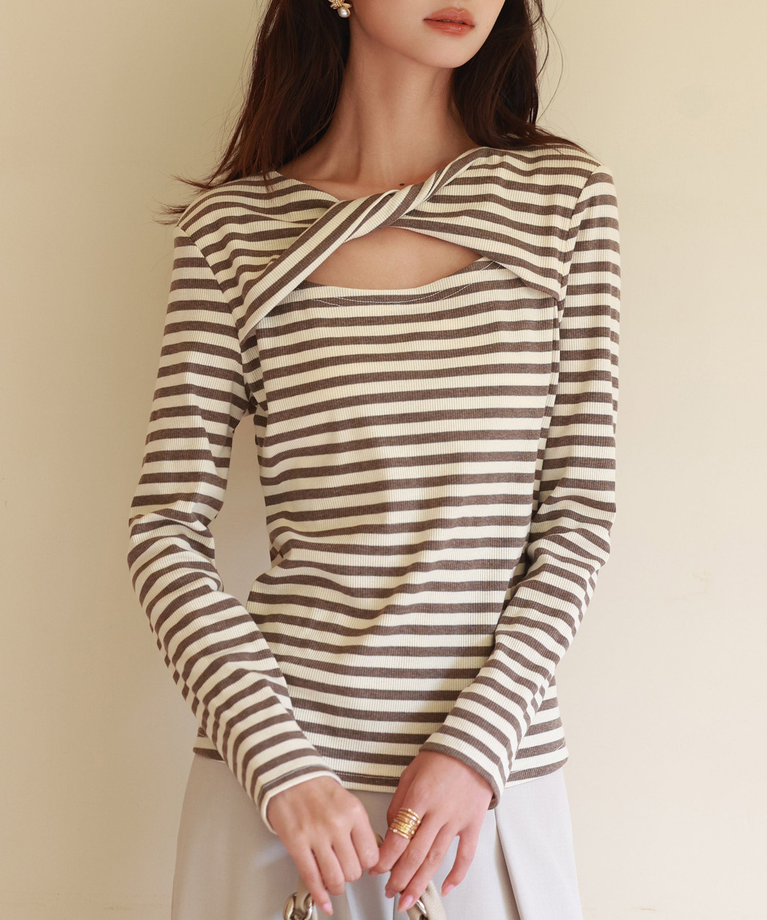 カットアウトボーダーカットソーsdp0107-103-17