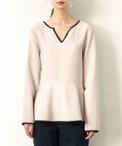 キーネックペプラムトップスsdp0109-103-14