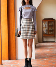 フロントカットアウトカットソートップスsdp0110 ラベンダー