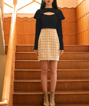 フロントカットアウトカットソートップスsdp0110 ブラック