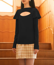 フロントカットアウトカットソートップスsdp0110 ブラック