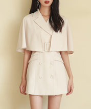 2wayケープミドル丈コートsdp0123 アイボリー