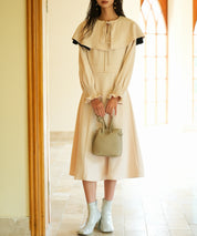 2way配色ケープカラーミモレワンピースsdp0125-102-14