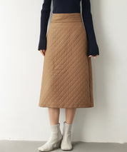 キルティングハイウエストスカートsdp0126-102-17