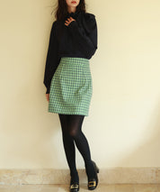 フリルリボンタイワッシャーブラウスsdp0132 ネイビー