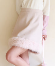 裾ファーハイウエストミニスカートsdp0145