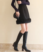 裾ファーハイウエストミニスカートsdp0145