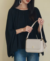 スリットフレアスリーブブラウスsdp0165 ブラック