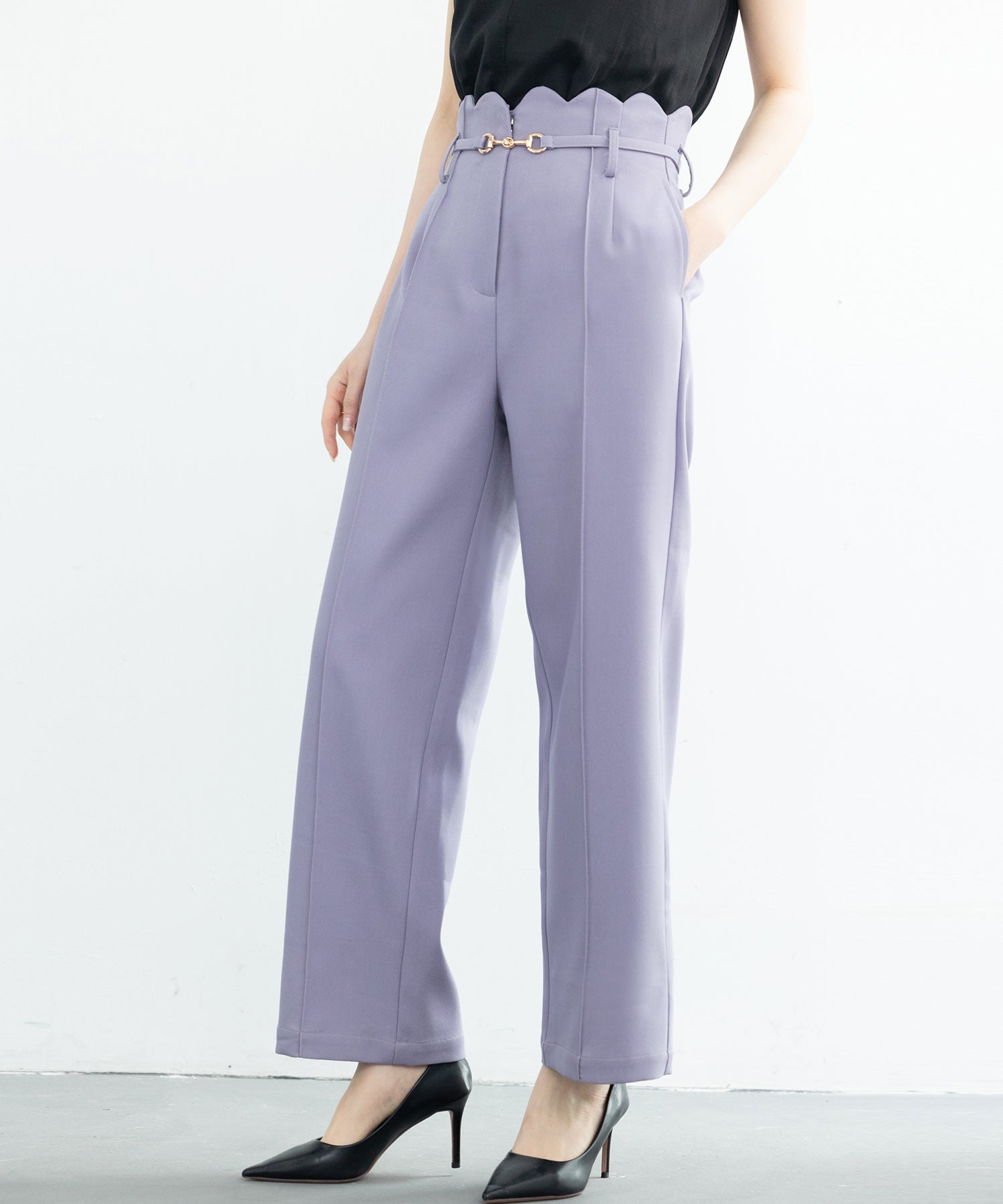 スカラップウエストワイドパンツsdp0172-102-100