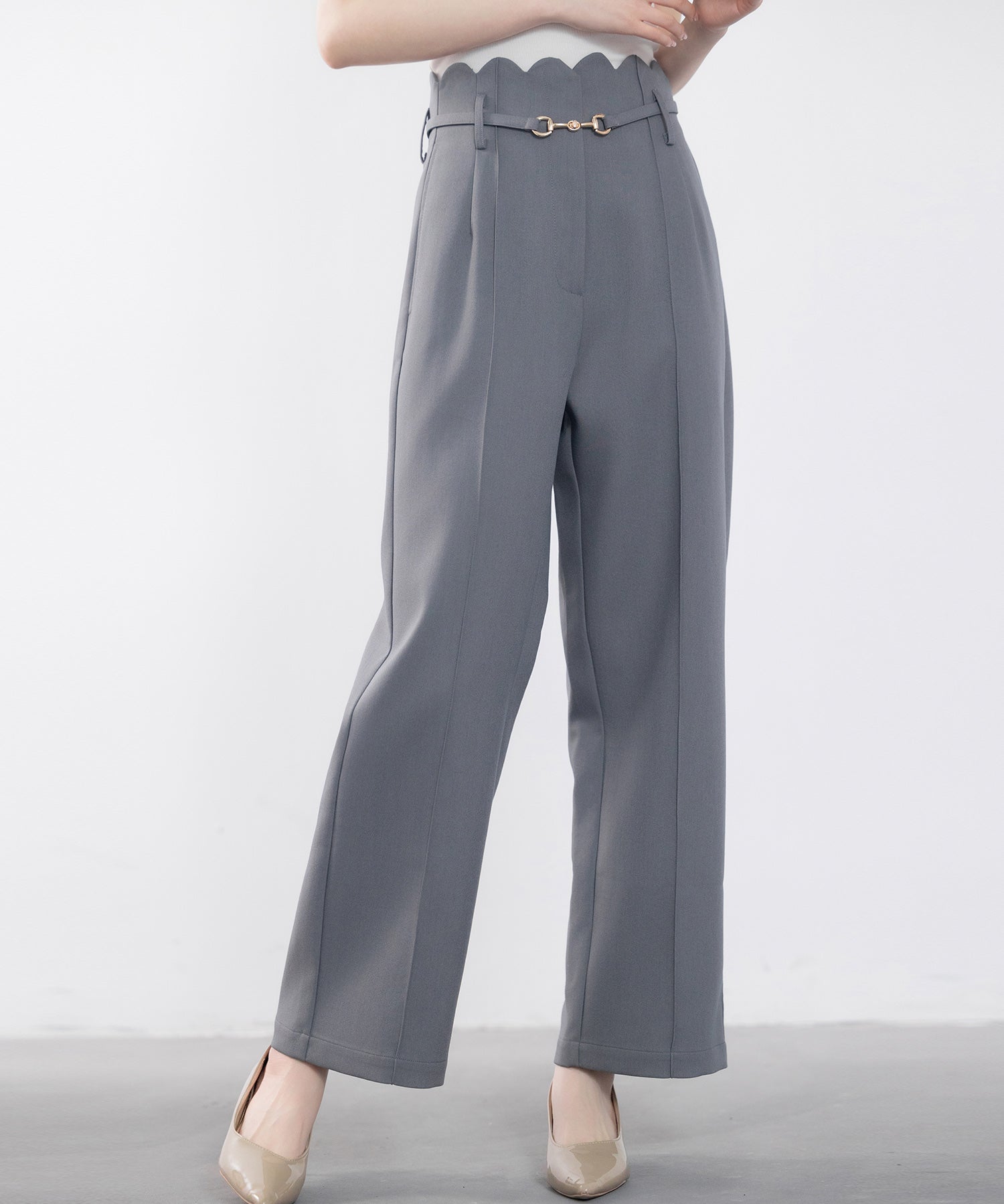 スカラップウエストワイドパンツsdp0172-102-365