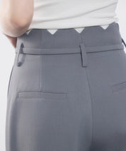 スカラップウエストワイドパンツsdp0172 チャコール