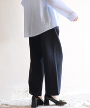 スカラップウエストワイドパンツsdp0172 ブラック