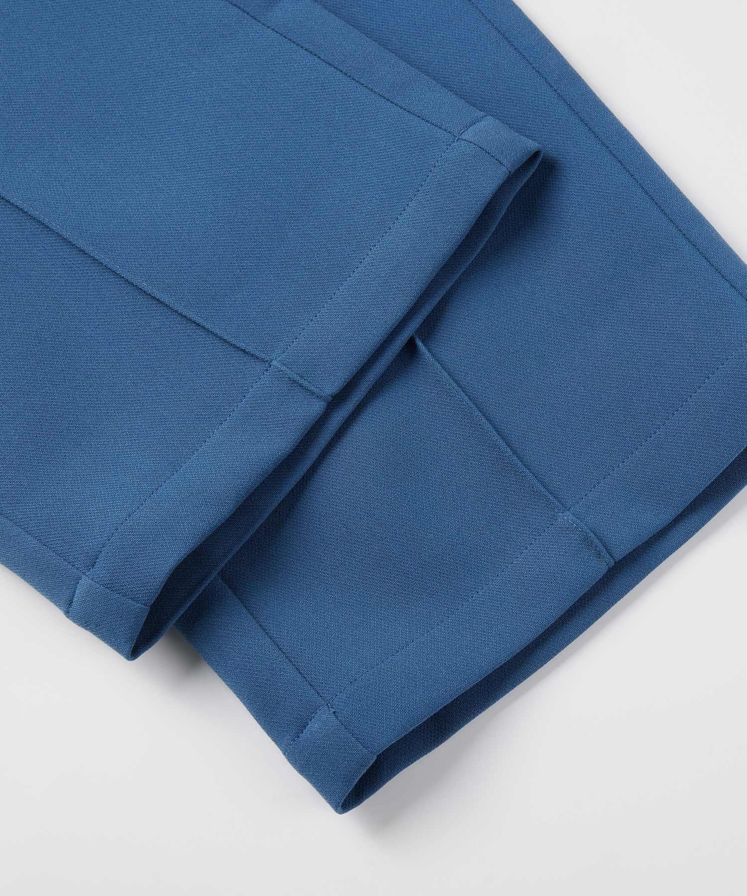 スカラップウエストワイドパンツsdp0172 ブルーグレー