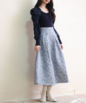 異素材ドッキングニットプルオーバーsdp0179 ネイビー